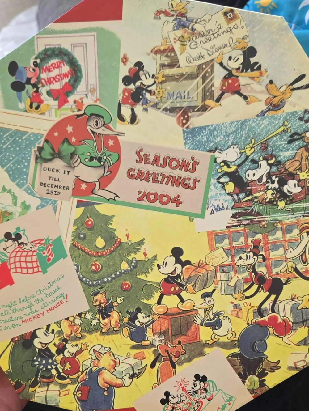 Disney Season's Greetings 2004 Holiday Gift Box Collectors Ornaments - Multi